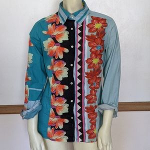 ETRO Italy Soft 💯 Cotton Shirt size Medium, 44